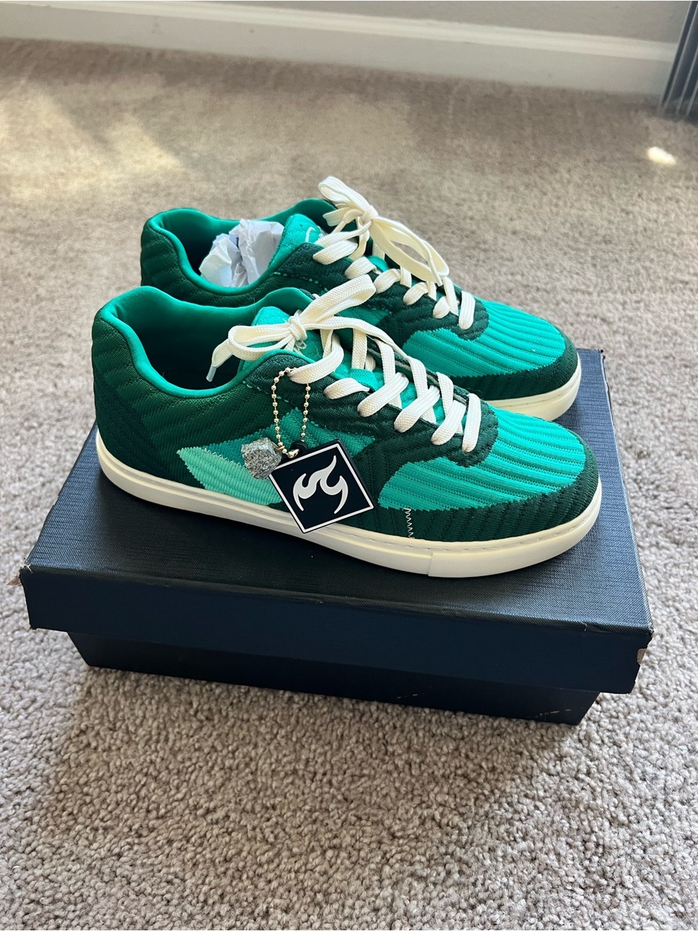 Fuego Flow Dance Sneakers NWT - Size Men’s 7/Women’s 8 - Low Top Jade